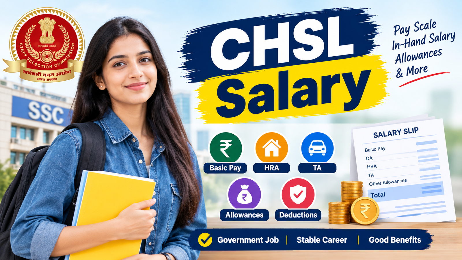 CHSL Salary: Complete Guide to In-Hand Pay and Allowances